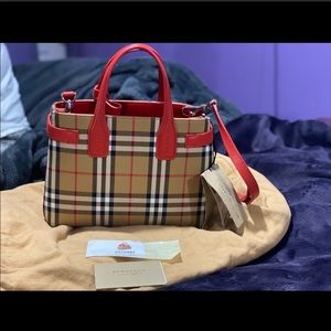 Burberry Small Red Banner Bag